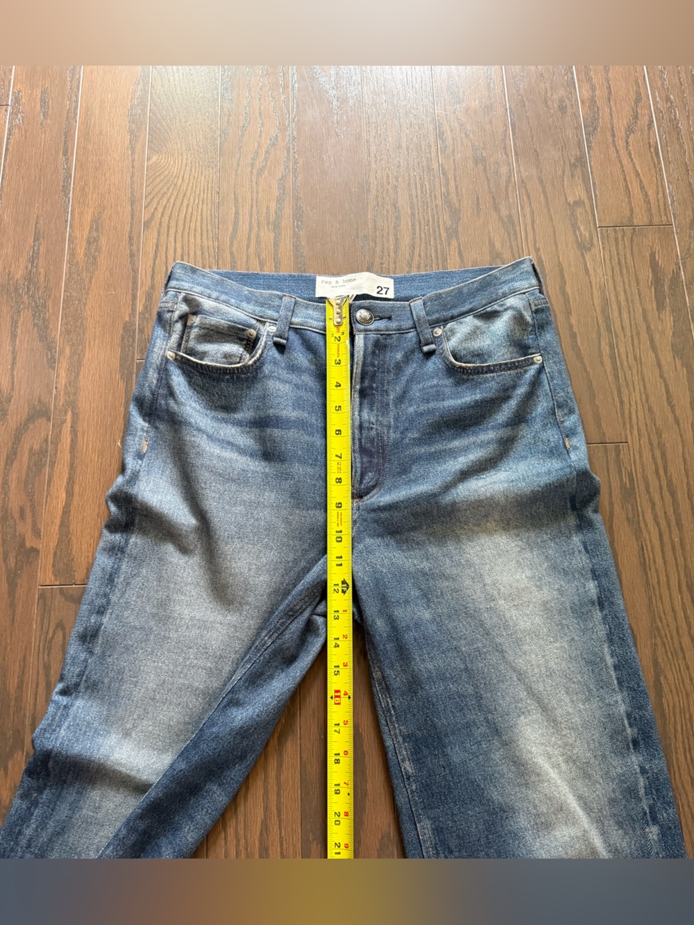 RAG & BONE rb Miramar Wide-Leg Sweatpant Jean Size 27 - Picture 6 of 12